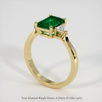 1.87 Ct. Emerald Ring, 18K Yellow Gold 2