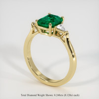 1.67 Ct. Emerald Ring, 18K Yellow Gold 2