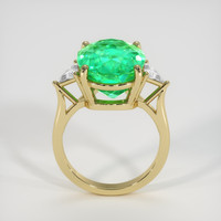 8.46 Ct. Emerald Ring, 18K Yellow Gold 3