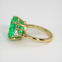 8.46 Ct. Emerald Ring, 18K Yellow Gold 4