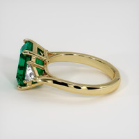 3.32 Ct. Emerald Ring, 18K Yellow Gold 4