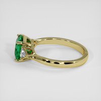 1.48 Ct. Emerald Ring, 18K Yellow Gold 4