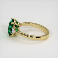 2.50 Ct. Emerald Ring, 18K Yellow Gold 4