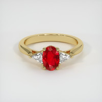 Ruby Ring 0.90 Ct., 18K Yellow Gold Preview