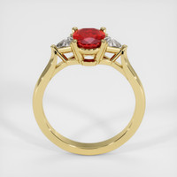 0.96 Ct. Ruby Ring, 18K Yellow Gold 3