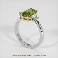 1.79 Ct. Gemstone Ring, 14K Yellow & White 2