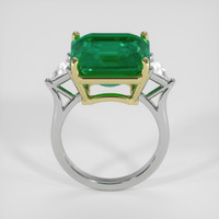 7.85 Ct. Emerald Ring, 18K Yellow & White 3