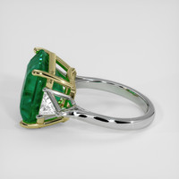 7.85 Ct. Emerald Ring, 18K Yellow & White 4