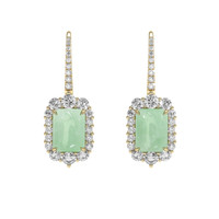 <span>3.53</span>&nbsp;<span class="tooltip-light">Ct.Tw.<span class="tooltiptext">Total Carat Weight</span></span> Gemstone Earrings, 18K Yellow Gold 1