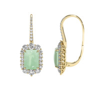 <span>3.53</span>&nbsp;<span class="tooltip-light">Ct.Tw.<span class="tooltiptext">Total Carat Weight</span></span> Gemstone Earrings, 18K Yellow Gold 2