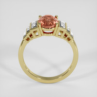 2.01 Ct. Padparadscha Sapphire Ring, 14K Yellow Gold 3
