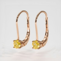 <span>1.28</span>&nbsp;<span class="tooltip-light">Ct.Tw.<span class="tooltiptext">Total Carat Weight</span></span> Sapphire Earrings, 14K Rose Gold 3