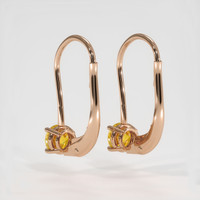 <span>1.28</span>&nbsp;<span class="tooltip-light">Ct.Tw.<span class="tooltiptext">Total Carat Weight</span></span> Sapphire Earrings, 14K Rose Gold 4