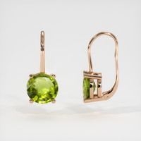 <span>2.02</span>&nbsp;<span class="tooltip-light">Ct.Tw.<span class="tooltiptext">Total Carat Weight</span></span> Gemstone Earrings, 14K Rose Gold 2