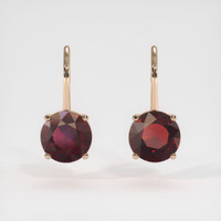 4.53 Ct.Tw. Gemstone Earrings, 14K Rose Gold 1