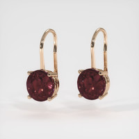 <span>4.53</span>&nbsp;<span class="tooltip-light">Ct.Tw.<span class="tooltiptext">Total Carat Weight</span></span> Gemstone Earrings, 14K Rose Gold 3