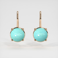 1.73 Ct.Tw. Gemstone Earrings, 14K Rose Gold 1