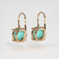 1.73 Ct.Tw. Gemstone Earrings, 14K Rose Gold 4