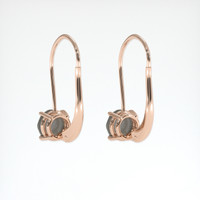 0.75 Ct.Tw. Gemstone Earrings, 14K Rose Gold 4