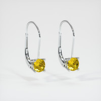 <span>1.28</span>&nbsp;<span class="tooltip-light">Ct.Tw.<span class="tooltiptext">Total Carat Weight</span></span> Sapphire Earrings, 14K White Gold 2