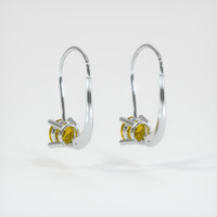 <span>1.28</span>&nbsp;<span class="tooltip-light">Ct.Tw.<span class="tooltiptext">Total Carat Weight</span></span> Sapphire Earrings, 14K White Gold 4