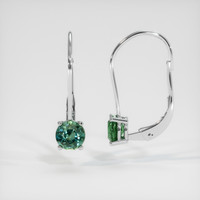 <span>1.79</span>&nbsp;<span class="tooltip-light">Ct.Tw.<span class="tooltiptext">Total Carat Weight</span></span> Sapphire Earrings, 14K White Gold 2