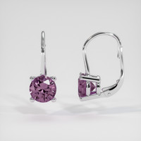 <span>1.12</span>&nbsp;<span class="tooltip-light">Ct.Tw.<span class="tooltiptext">Total Carat Weight</span></span> Gemstone Earrings, 14K White Gold 2