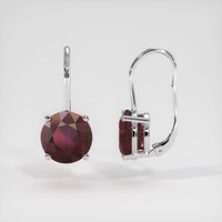 <span>2.44</span>&nbsp;<span class="tooltip-light">Ct.Tw.<span class="tooltiptext">Total Carat Weight</span></span> Gemstone Earrings, 14K White Gold 2