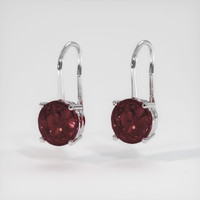 4.53 Ct.Tw. Gemstone Earrings, 14K White Gold 3