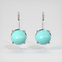 <span>0.87</span>&nbsp;<span class="tooltip-light">Ct.Tw.<span class="tooltiptext">Total Carat Weight</span></span> Gemstone Earrings, 14K White Gold 1