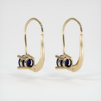 <span>2.18</span>&nbsp;<span class="tooltip-light">Ct.Tw.<span class="tooltiptext">Total Carat Weight</span></span> Sapphire Earrings, 14K Yellow Gold 4