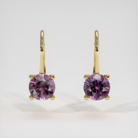 <span>0.57</span>&nbsp;<span class="tooltip-light">Ct.Tw.<span class="tooltiptext">Total Carat Weight</span></span> Gemstone Earrings, 14K Yellow Gold 1