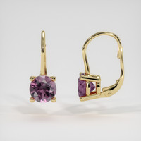 <span>0.57</span>&nbsp;<span class="tooltip-light">Ct.Tw.<span class="tooltiptext">Total Carat Weight</span></span> Gemstone Earrings, 14K Yellow Gold 2