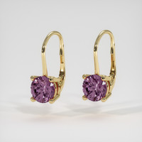 <span>0.57</span>&nbsp;<span class="tooltip-light">Ct.Tw.<span class="tooltiptext">Total Carat Weight</span></span> Gemstone Earrings, 14K Yellow Gold 3