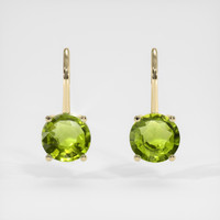 <span>1.02</span>&nbsp;<span class="tooltip-light">Ct.Tw.<span class="tooltiptext">Total Carat Weight</span></span> Gemstone Earrings, 14K Yellow Gold 1