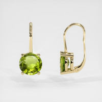 <span>1.02</span>&nbsp;<span class="tooltip-light">Ct.Tw.<span class="tooltiptext">Total Carat Weight</span></span> Gemstone Earrings, 14K Yellow Gold 2