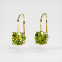 <span>1.02</span>&nbsp;<span class="tooltip-light">Ct.Tw.<span class="tooltiptext">Total Carat Weight</span></span> Gemstone Earrings, 14K Yellow Gold 3