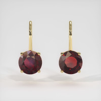 <span>2.44</span>&nbsp;<span class="tooltip-light">Ct.Tw.<span class="tooltiptext">Total Carat Weight</span></span> Gemstone Earrings, 14K Yellow Gold 1