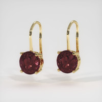 4.53 Ct.Tw. Gemstone Earrings, 14K Yellow Gold 3
