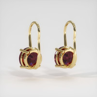 <span>2.44</span>&nbsp;<span class="tooltip-light">Ct.Tw.<span class="tooltiptext">Total Carat Weight</span></span> Gemstone Earrings, 14K Yellow Gold 4