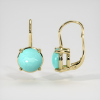 <span>0.87</span>&nbsp;<span class="tooltip-light">Ct.Tw.<span class="tooltiptext">Total Carat Weight</span></span> Gemstone Earrings, 14K Yellow Gold 2