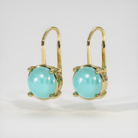 <span>0.87</span>&nbsp;<span class="tooltip-light">Ct.Tw.<span class="tooltiptext">Total Carat Weight</span></span> Gemstone Earrings, 14K Yellow Gold 3