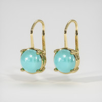 1.73 Ct.Tw. Gemstone Earrings, 14K Yellow Gold 3
