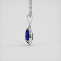 1.20 Ct. Blue Sapphire Pendant, Platinum 950 3