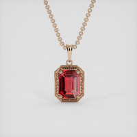2.19 Ct. Red Spinel Pendant, 14K Rose Gold 1