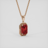 2.19 Ct. Red Spinel Pendant, 14K Rose Gold 2