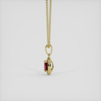 0.36 Ct. Ruby Pendant, 10K Yellow Gold 3