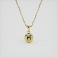 0.36 Ct. Ruby Pendant, 10K Yellow Gold 4