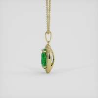 1.78 Ct. Emerald Pendant, 18K Yellow Gold 3