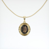 1.52 Ct. Gemstone Pendant, 18K Yellow Gold 1